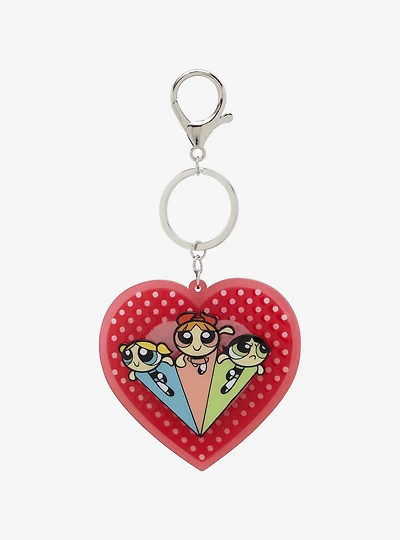 The Powerpuff Girls Trio Heart Keychain — BoxLunch Exclusive