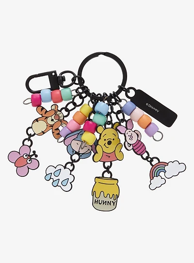 Disney Winnie the Pooh Beaded Multi-Charm Keychain — BoxLunch Exclusive