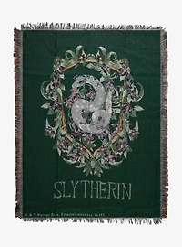 Harry Potter Slytherin Floral Tapestry Throw — BoxLunch Exclusive