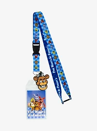 Five Nights at Freddy's Characters Checkered Lanyard - BoxLunch Exclusive