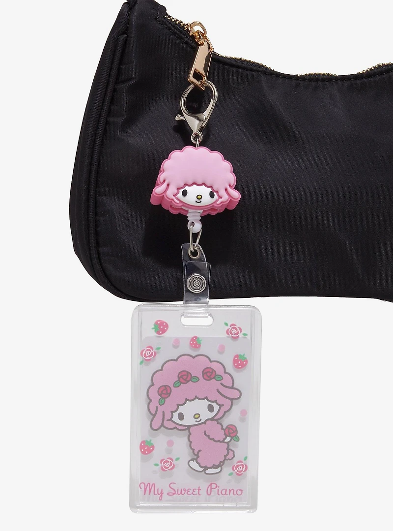 Sanrio My Sweet Piano Floral Retractable Lanyard - BoxLunch Exclusive