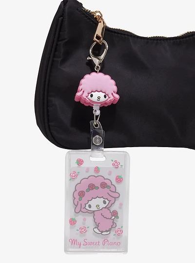 Sanrio My Sweet Piano Floral Retractable Lanyard - BoxLunch Exclusive