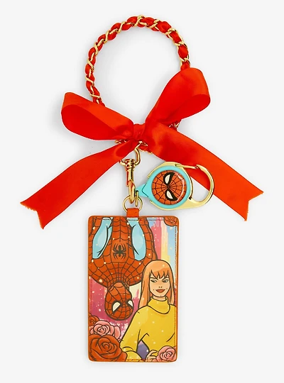 Loungefly Marvel Spider-Man Winter Ribbon Retractable Lanyard — BoxLunch Exclusive