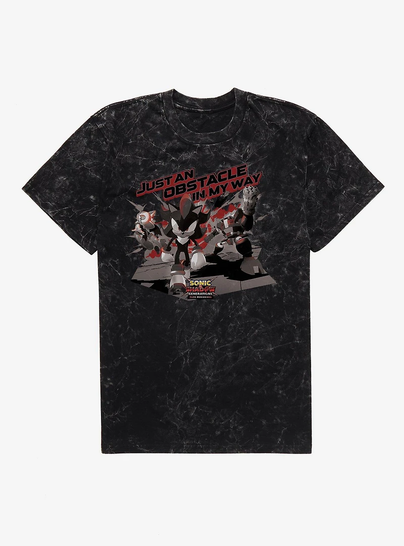 Sonic X Shadow Generations: Dark Beginnings Just An Obstacle My Way Mineral Wash T-Shirt
