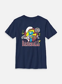 The Smurfs Smurfette Baseball Youth T-Shirt