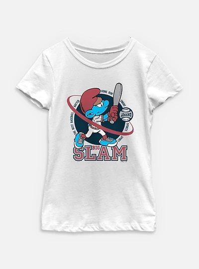 The Smurfs Big Slam Youth Girls T-Shirt