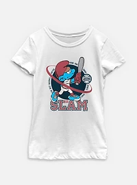 The Smurfs Big Slam Youth Girls T-Shirt