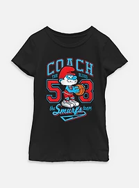 The Smurfs Coach Team Youth Girls T-Shirt