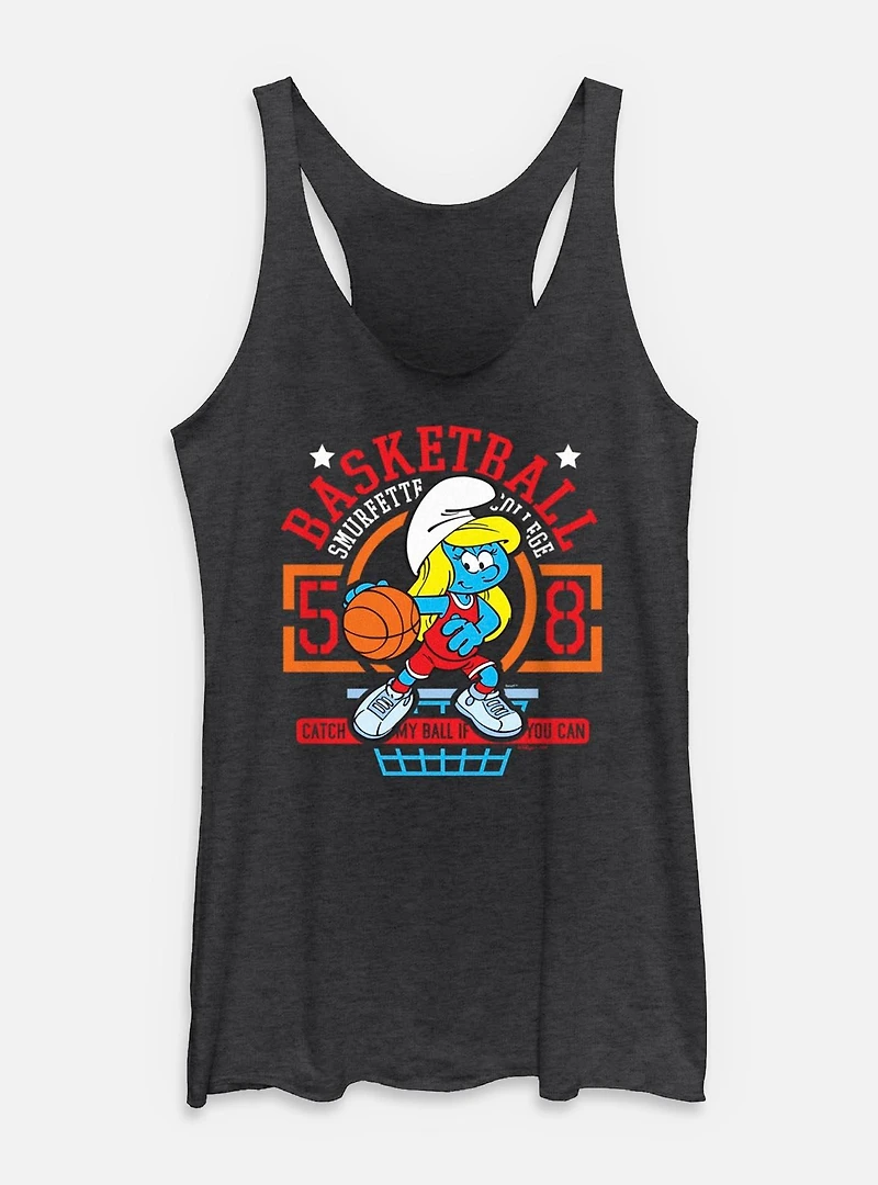 The Smurfs Basketball Smurfette  Womens Tank Top