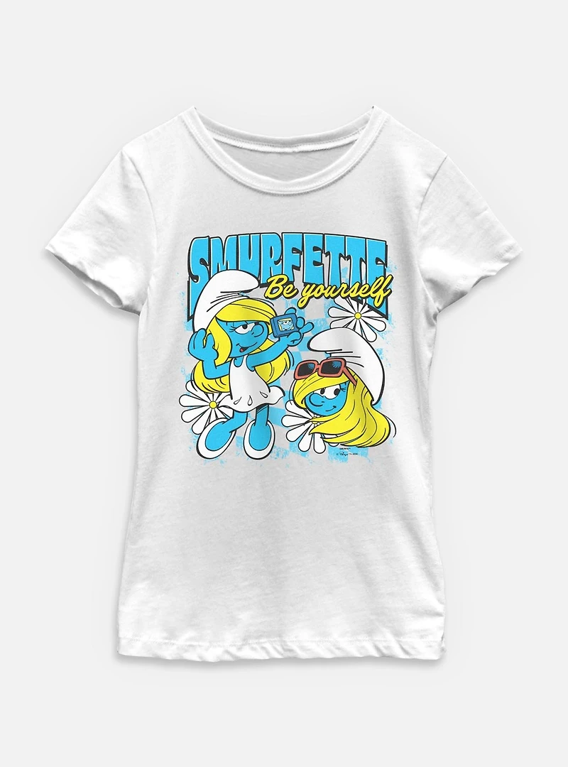 The Smurfs Smurfette Be Yourself Youth Girls T-Shirt