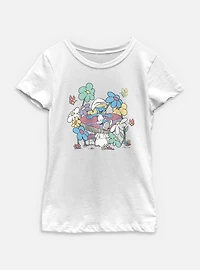 The Smurfs Mushroom Life Youth Girls T-Shirt