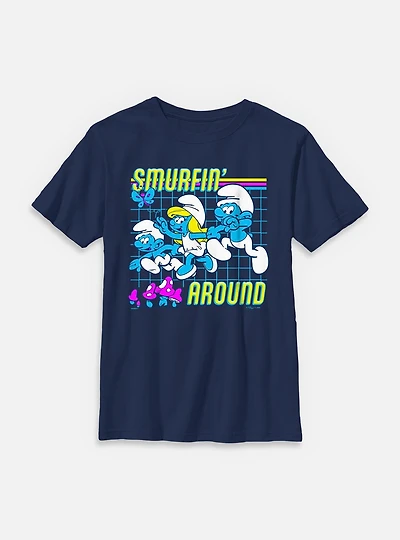 The Smurfs Smurfin Around Youth T-Shirt