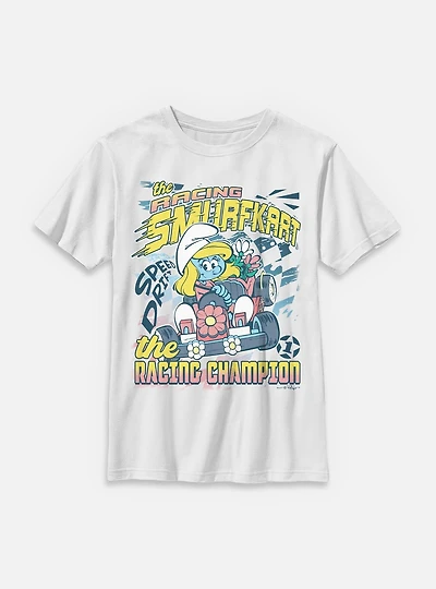 The Smurfs Racing Smurfkart Youth T-Shirt
