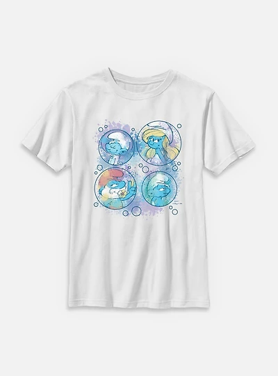 The Smurfs Pastel Bubble Youth T-Shirt
