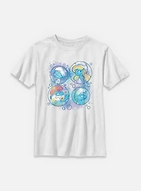 The Smurfs Pastel Bubble Youth T-Shirt