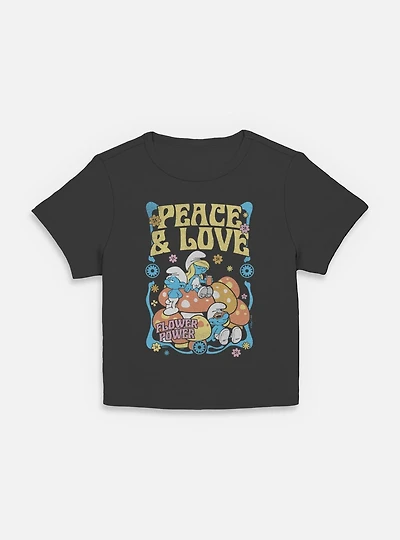 The Smurfs Peace & Love Women Baby T-Shirt
