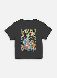 The Smurfs Peace & Love Women Baby T-Shirt