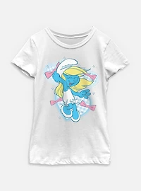 The Smurfs Coquette Smurfette Youth Girls T-Shirt