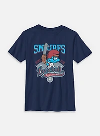 The Smurfs Baseball Home Run Youth T-Shirt