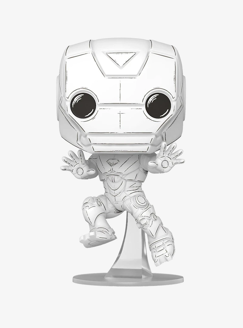 Funko Pop! Marvel Sketched Iron Man Vinyl Bobblehead