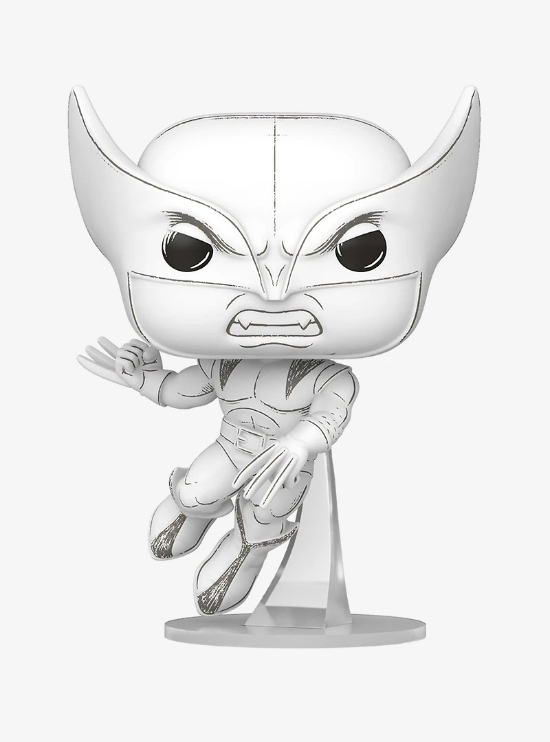 Funko Pop! Marvel Sketched Wolverine Vinyl Bobblehead