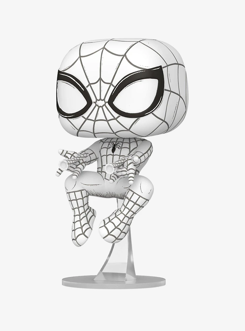 Funko Pop! Marvel Sketched Spider-Man Vinyl Bobblehead