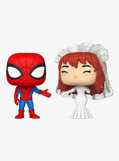 Funko Pop! Marvel Spider-Man and MJ Wedding Vinyl Figure Set