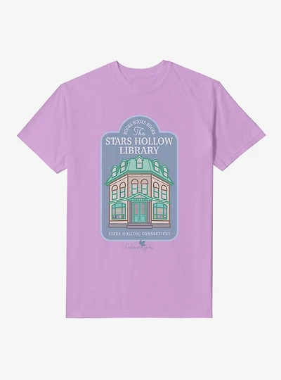 Gilmore Girls The Stars Hollow Library Garment-Dyed T-Shirt