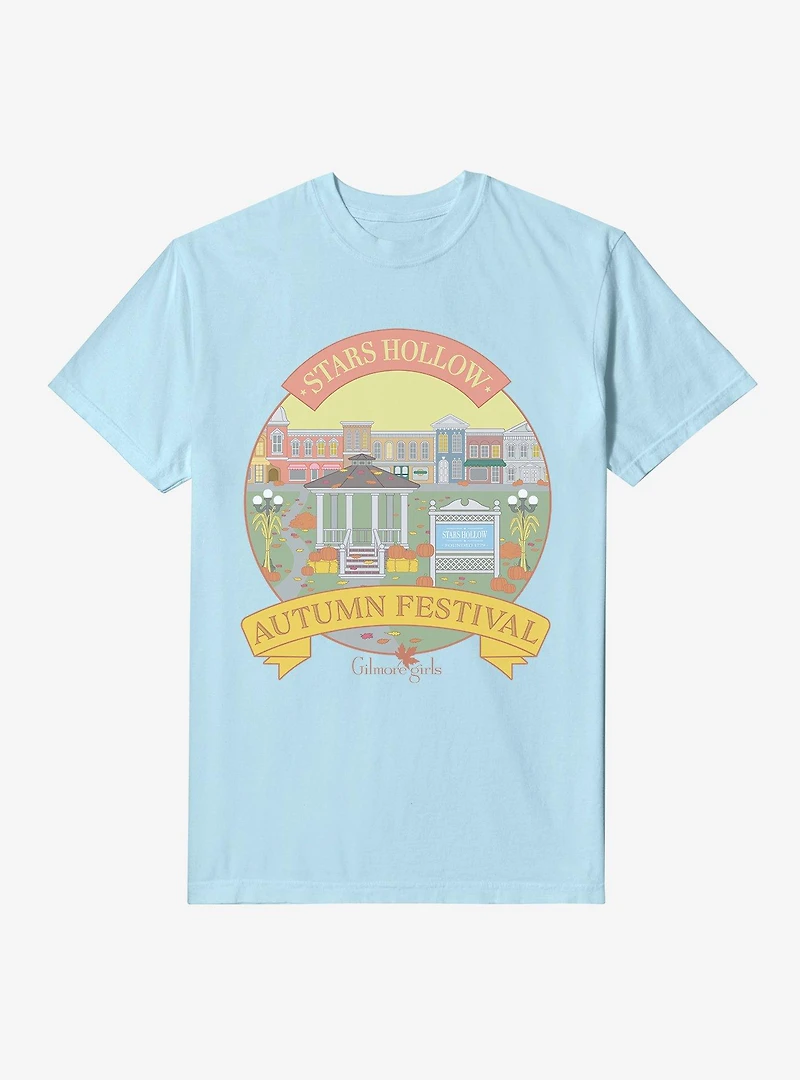 Gilmore Girls Stars Hollow Autumn Festival Garment-Dyed T-Shirt