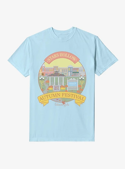 Gilmore Girls Stars Hollow Autumn Festival Garment-Dyed T-Shirt