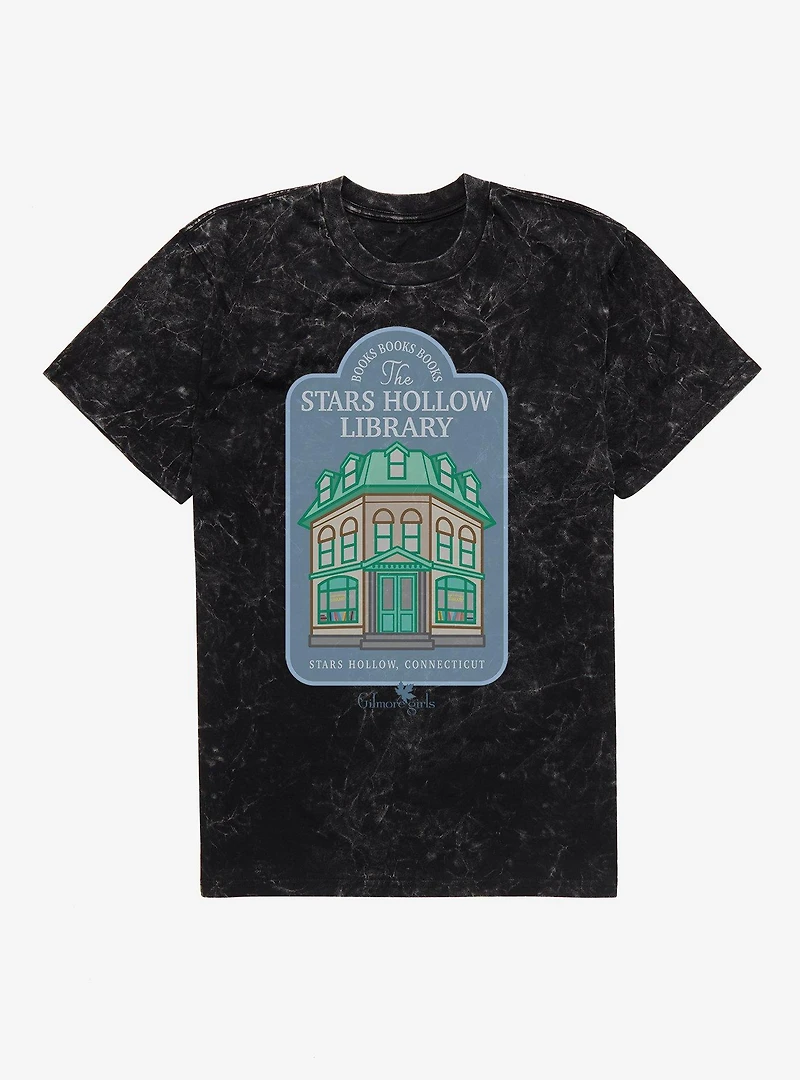 Gilmore Girls The Stars Hollow Library Mineral Wash T-Shirt