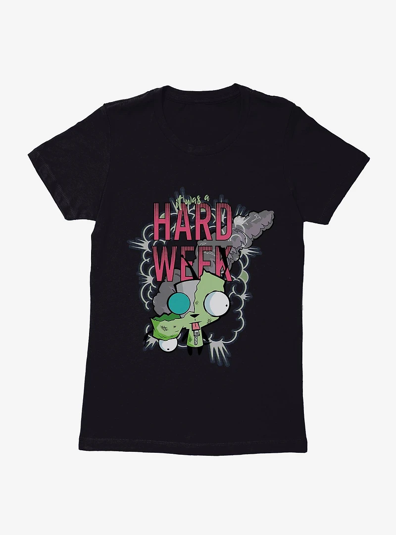 Invader Zim Hard Week GIR Womens T-Shirt