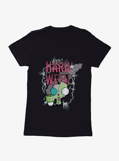 Invader Zim Hard Week GIR Womens T-Shirt