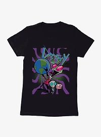 Invader Zim Destroy The World Womens T-Shirt