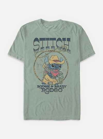 Disney Lilo & Stitch Rough Ready Rodeo Garment Dye T-Shirt BoxLunch Exclusive
