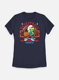 The Smurfs Basketball Smurfette  Womens T-Shirt
