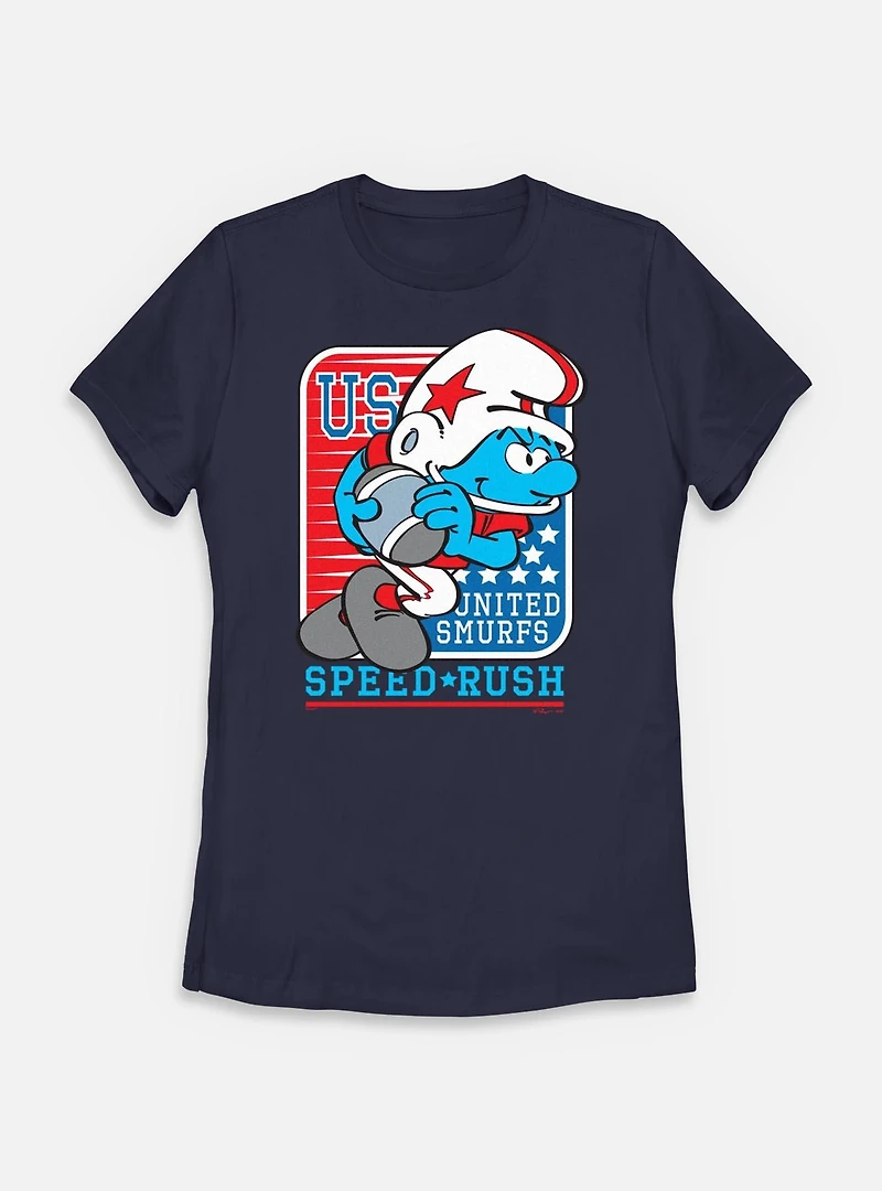 The Smurfs Speed Rush Womens T-Shirt