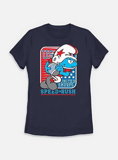 The Smurfs Speed Rush Womens T-Shirt