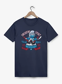 The Smurfs Smurfing Spirit Hockey T-Shirt