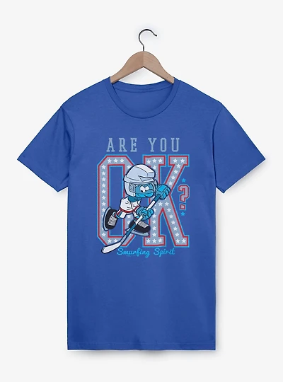 The Smurfs Are You Ok Hockey T-Shirt