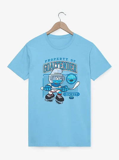 The Smurfs Property Of Goalternder Hockey T-Shirt