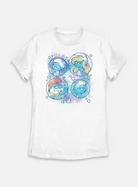 The Smurfs Pastel Bubble Womens T-Shirt