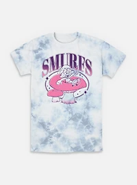 The Smurfs Galaxy Mushroom Vibes  Tie-Dye T-Shirt