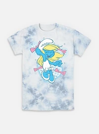 The Smurfs Coquette Smurfette Tie-Dye T-Shirt