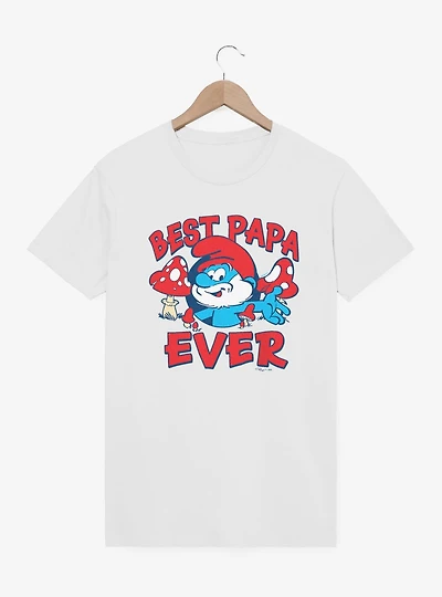 The Smurfs Best Papa Ever T-Shirt