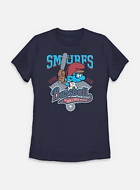 The Smurfs Baseball Home Run Womens T-Shirt