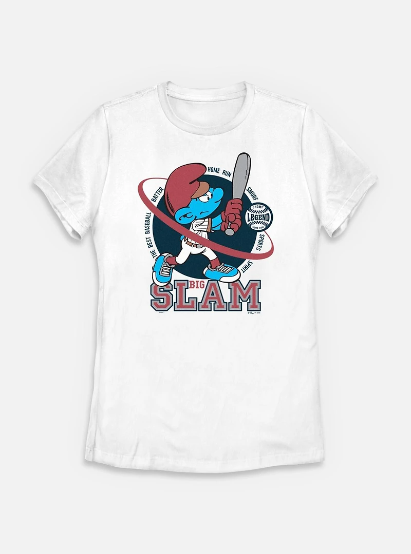 The Smurfs Big Slam Womens T-Shirt