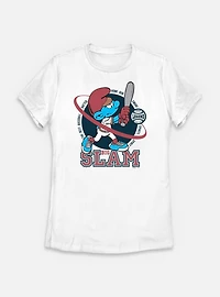 The Smurfs Big Slam Womens T-Shirt