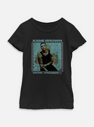 Kane Brown Drunk Or Dreaming World Tour Youth Girls T-Shirt