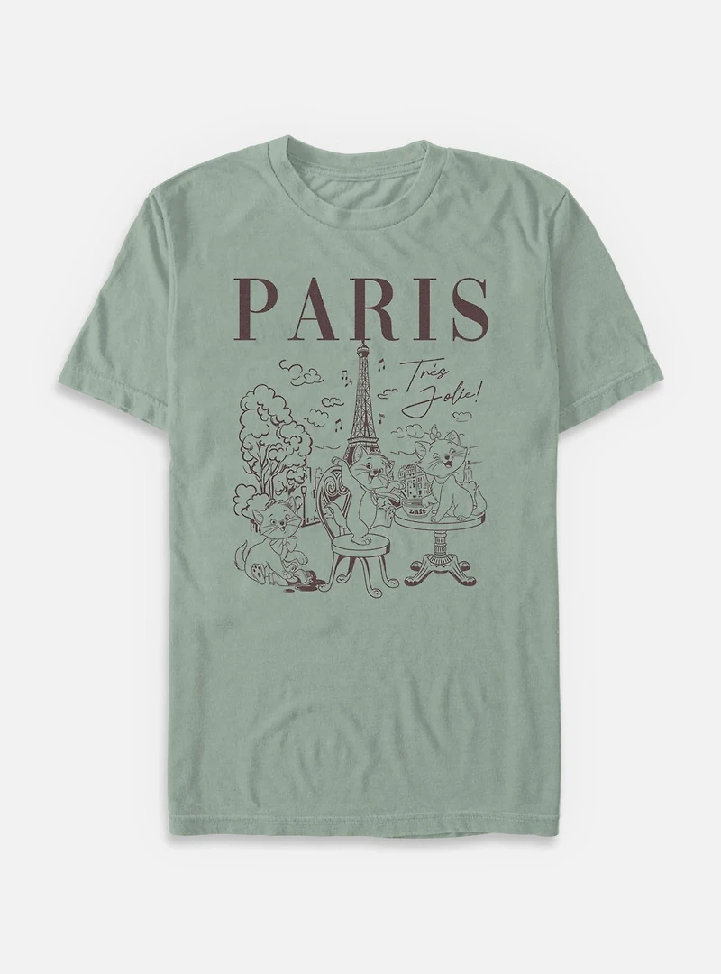 Disney The AristoCats Paris Destination Garment Dye T-Shirt